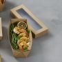 Deksel met venster voor Duni Viking slim brick box bruin Ecoecho