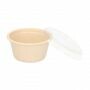 Sauscup bagasse met deksel