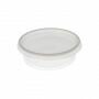 Deksel voor rond plastic bakje transparant 101 mm - PP (thermo)