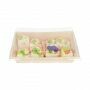Bagasse bak rechthoekig bruin 750 ml