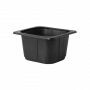 Duni GN bak 1/6 PP 1-vaks zwart 176 x 162 x 100 mm - 1.600 ml