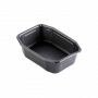 Duni maaltijd tray PP 1-vaks zwart 215 x 148 x 70 mm - 1.395 ml