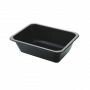 Duni menubak CPET lasagne 1-vaks zwart 171 x 127 x 50 mm - 670 ml
