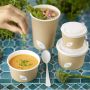 Duni Soepbakje karton rond bruin assortiment