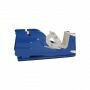 Duo tape dispenser toonbank voor 2x 25 mm tape - metaal