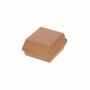 Bruine hamburger box karton middel
