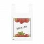 Hemddraagtas HDPE Aardbeien Lekker vers 27,5/7,5 x 50 cm