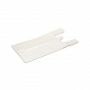 Hemddraagtas HDPE plastic wit 28/7 x 50 cm - 14 my