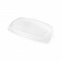 Kap voor Cateringschaal ovaal zwart 205 x 190 x 20 mm - APET