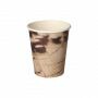 Kartonnen koffiebeker koffieboon bruin 8 oz