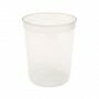 Kunststof beker transparant 115 x 138 mm - 1.000 cc - PP (spuitgiet)