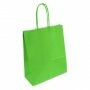 Papieren draagtas appelgroen 32+12 x 41 cm - 100 g/m²