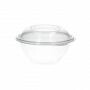 Ronde bak kristalhelder transparant met deksel 1.000 cc - Ø 160 x 75 mm - APET