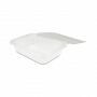 Rechthoekige bak kristalhelder transparant met deksel 1.000 cc - 185 x 135 x 60 mm - APET