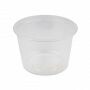 Saladebakje rond transparant Ø 115 x 70 mm - 500 cc - PP (thermo gevormd)