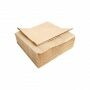 Servet vierkant bruin bio 33 x 33 cm
