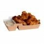 Snackbakje karton bruin/wit met sausvakje
195 x 110 x 35 mm - A14+1 / A20