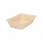 Bagasse frietbakje A9 bruin eco 