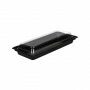 Sushi tray zwart met deksel  212 x 91 mm