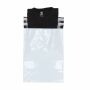 Verzendzak plastic wit / zwart textiel Verzendzak plastic wit / zwart textiel