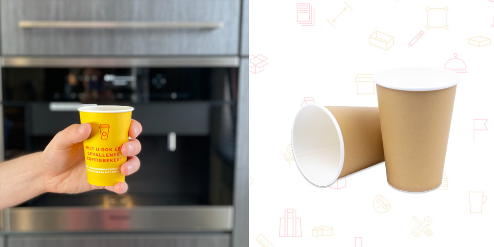 Kartonnen koffiebekers hygiënisch