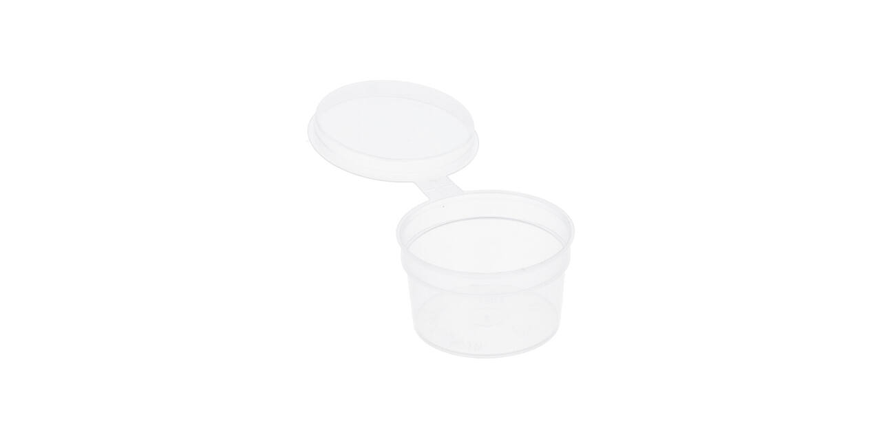 Covercup PP ø49/28 transparant 28 ml rond