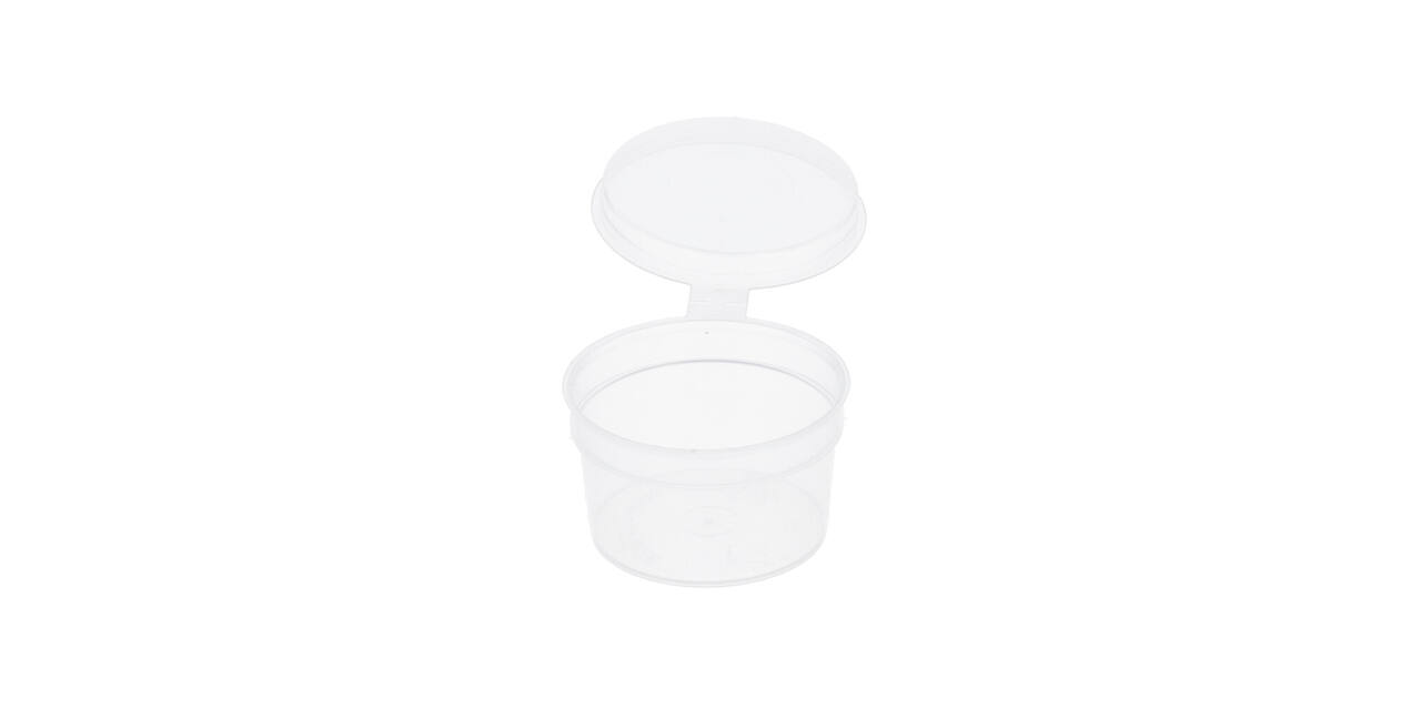Covercup PP ø49/28 transparant 28 ml rond