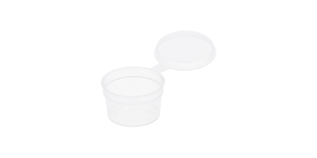 Covercup PP ø49/28 transparant 28 ml rond