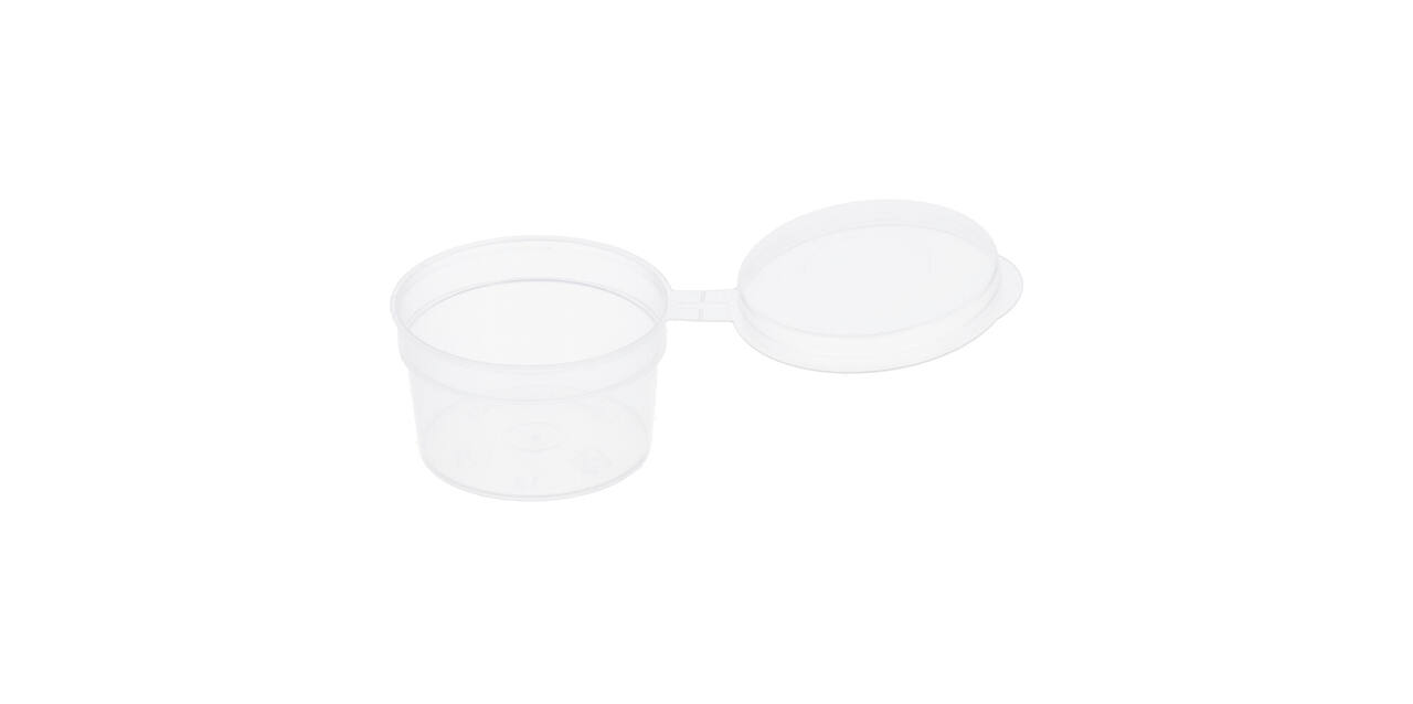 Covercup PP ø49/28 transparant 28 ml rond