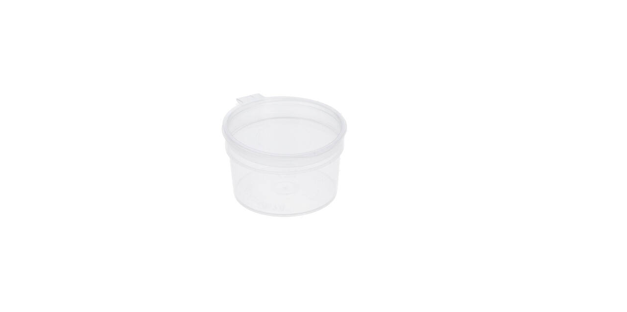 Covercup PP ø49/28 transparant 28 ml rond