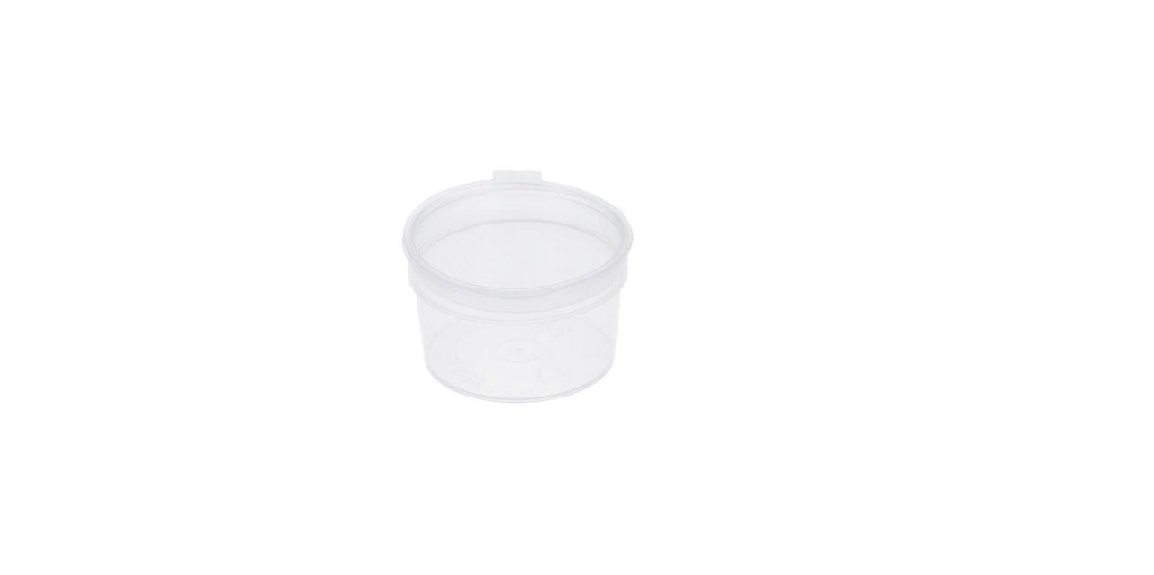 Covercup PP ø49/28 transparant 28 ml rond