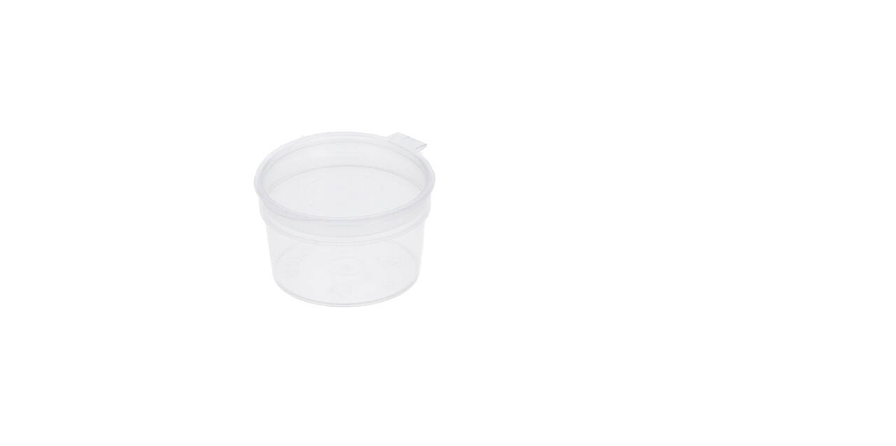 Covercup PP ø49/28 transparant 28 ml rond