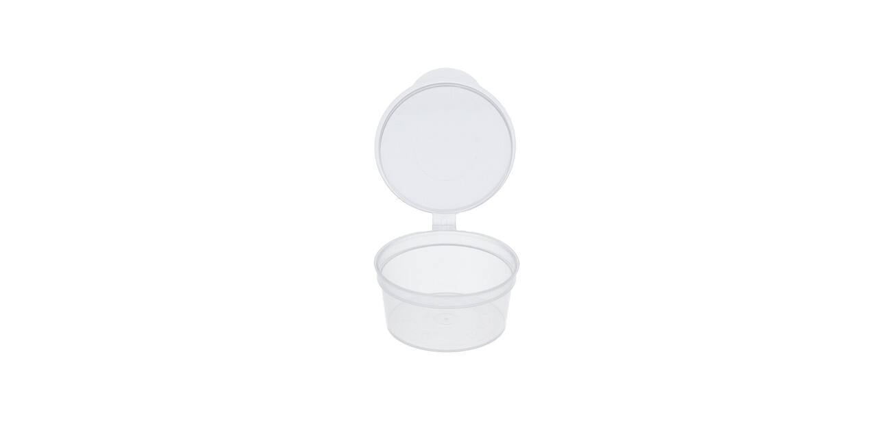Covercup PP ø61/30 transparant 50 ml rond