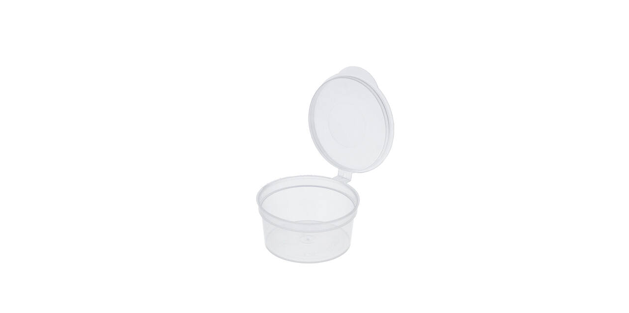 Covercup PP ø61/30 transparant 50 ml rond