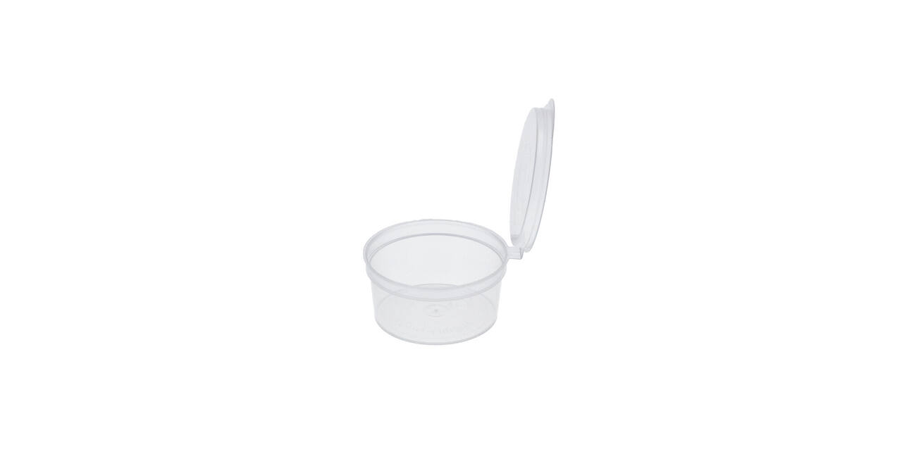 Covercup PP ø61/30 transparant 50 ml rond