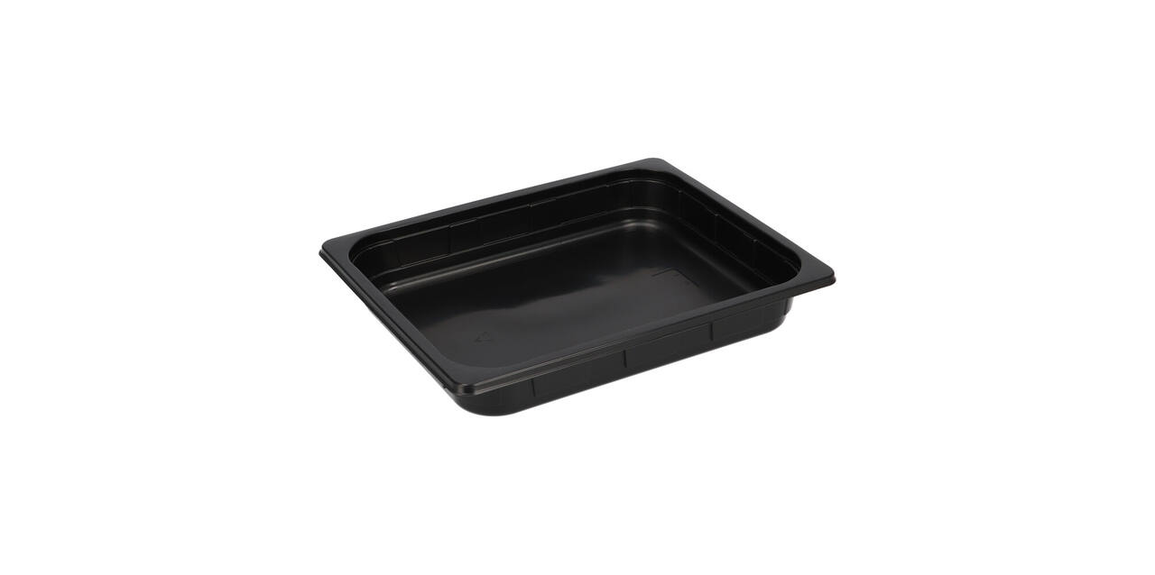 Gastrobak PP 1/2 G50 rechthoekig 325 x 265 x 50 mm zwart 3300 cc