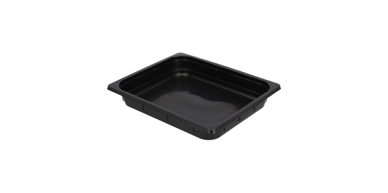 Gastrobak PP 1/2 G50 rechthoekig 325 x 265 x 50 mm zwart 3300 cc
