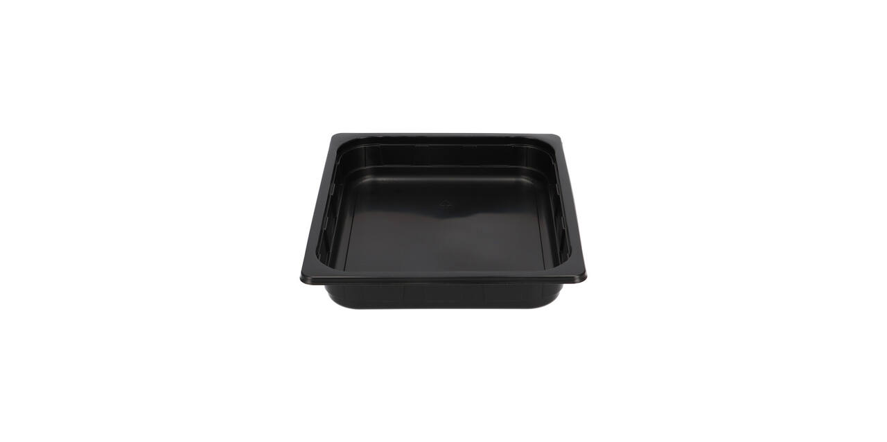Gastrobak PP 1/2 G50 rechthoekig 325 x 265 x 50 mm zwart 3300 cc