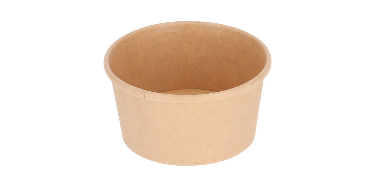Bak bruinkraft/PE rond Ø  96/48 mm 200 ml  6oz  - 230 - MBP