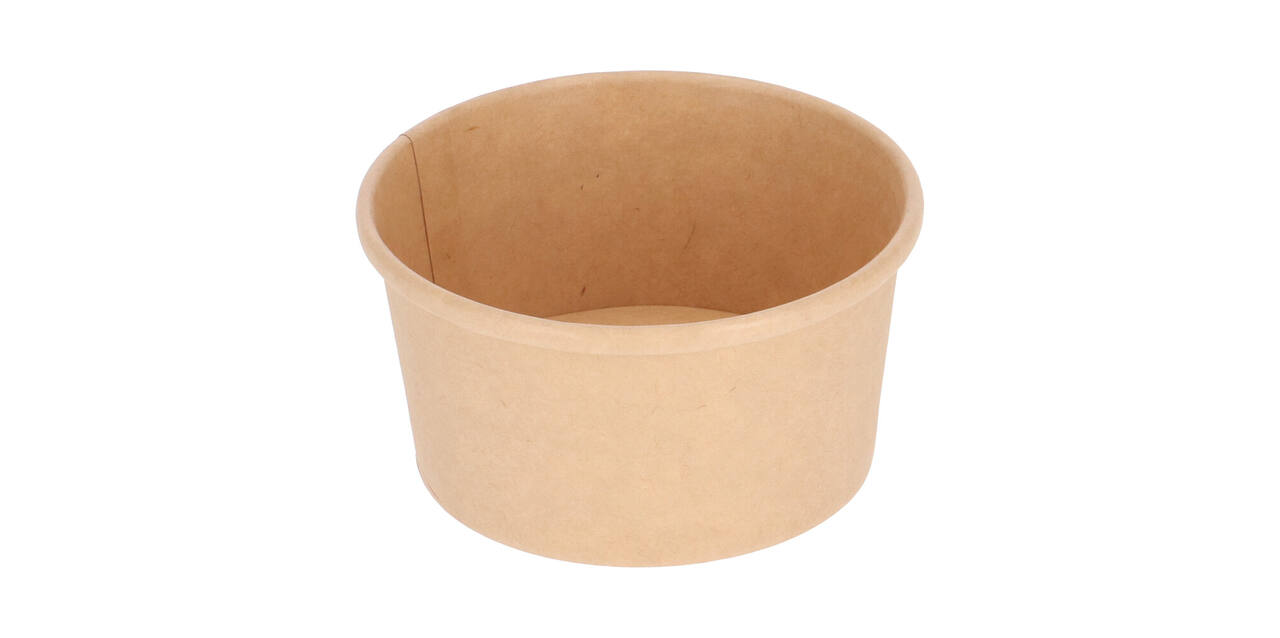 Bak bruinkraft/PE rond Ø  96/48 mm 200 ml  6oz  - 230 - MBP