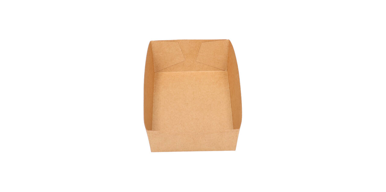 Bakjes bruinkraft/PE 130 x 80 x 37 mm - A13