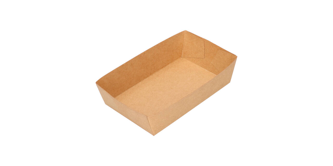 Bakjes bruinkraft/PE 130 x 80 x 37 mm - A13