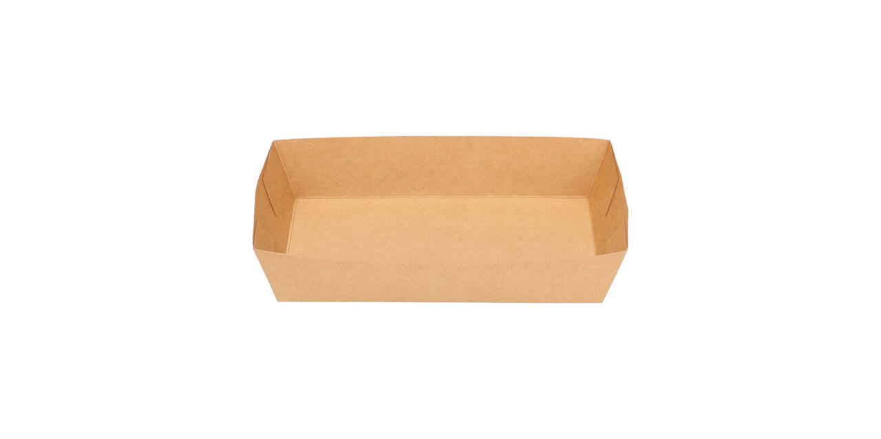 Bakjes bruinkraft/PE 158 x 88 x 37 mm - A14