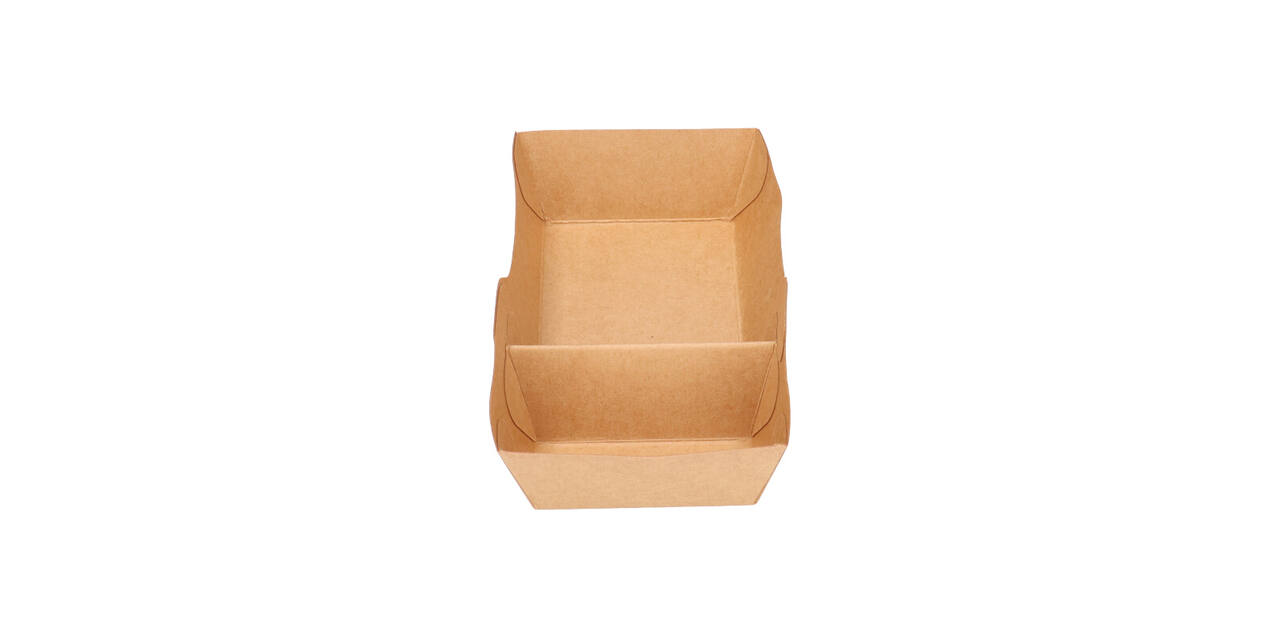 Bakjes bruinkraft/PE 140 (92+48) x 64 x 32 mm (A7 + extra bakje) - A23