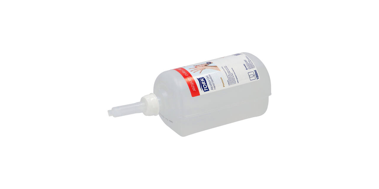 420103 - Handdesinfectie alcohol gel 1 liter transparant TORK