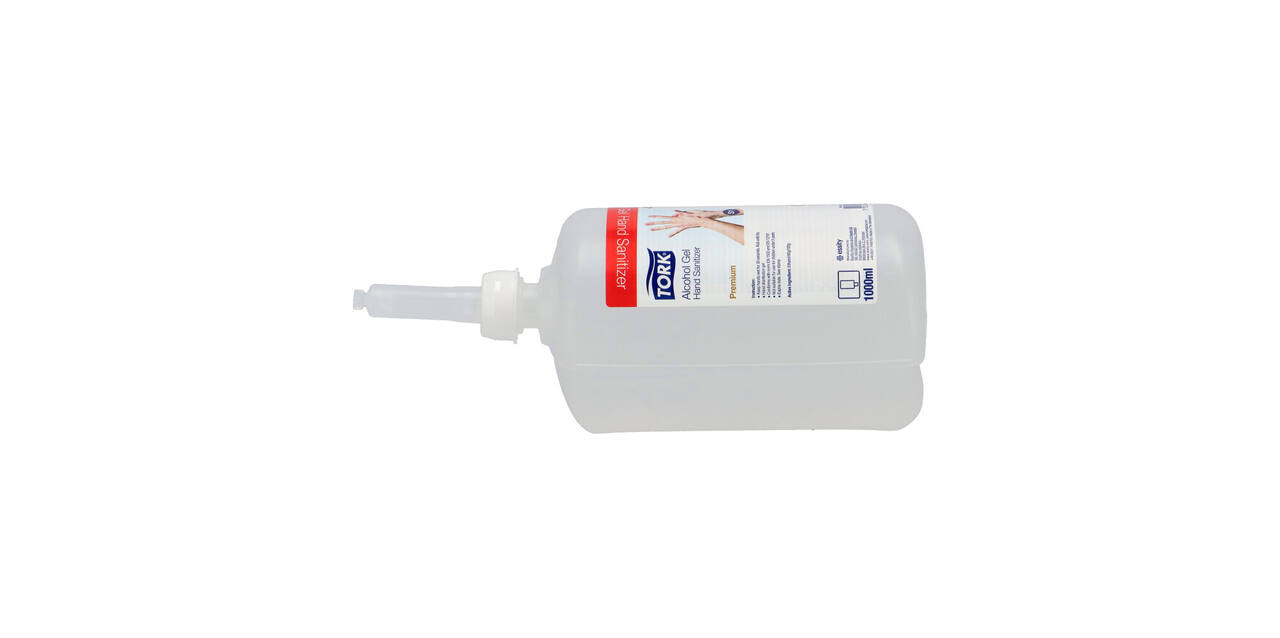 420103 - Handdesinfectie alcohol gel 1 liter transparant TORK