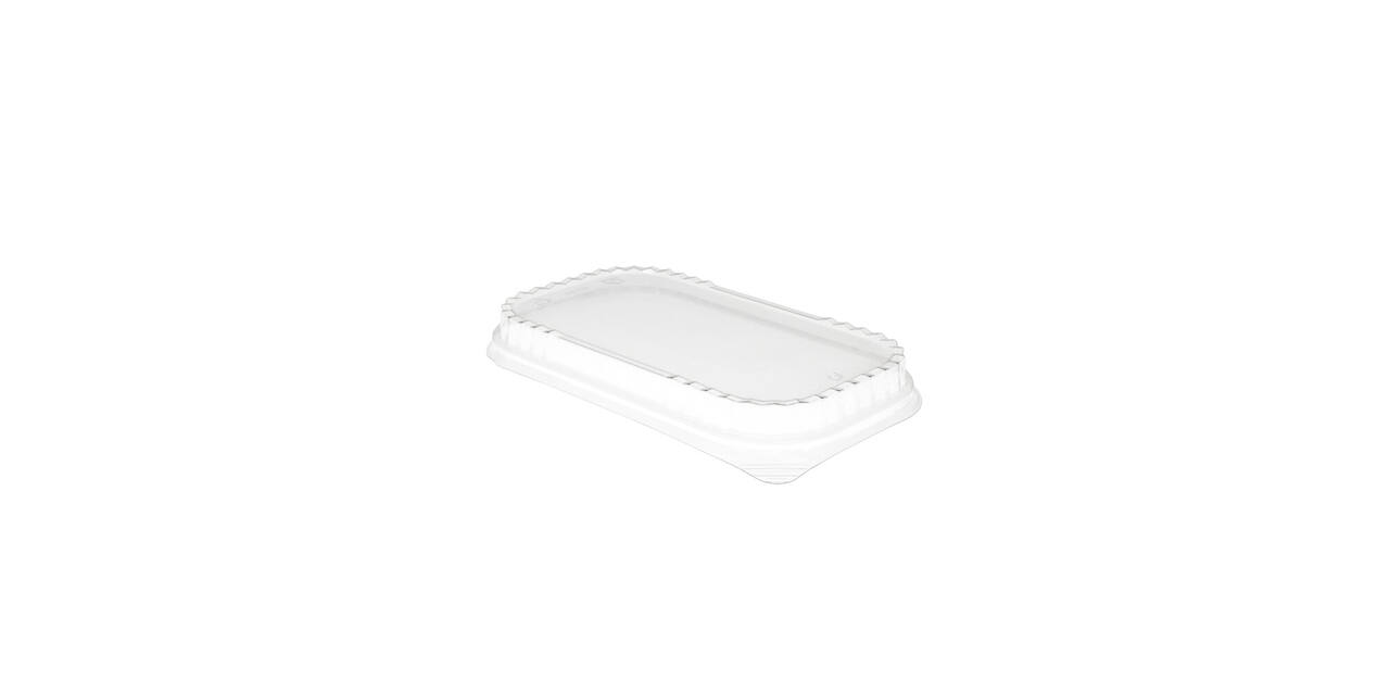 Deksel 234 x 138 mm transparant tbv alu bak 240 x 144 x 25 mm "Ready2cook" 5021100203