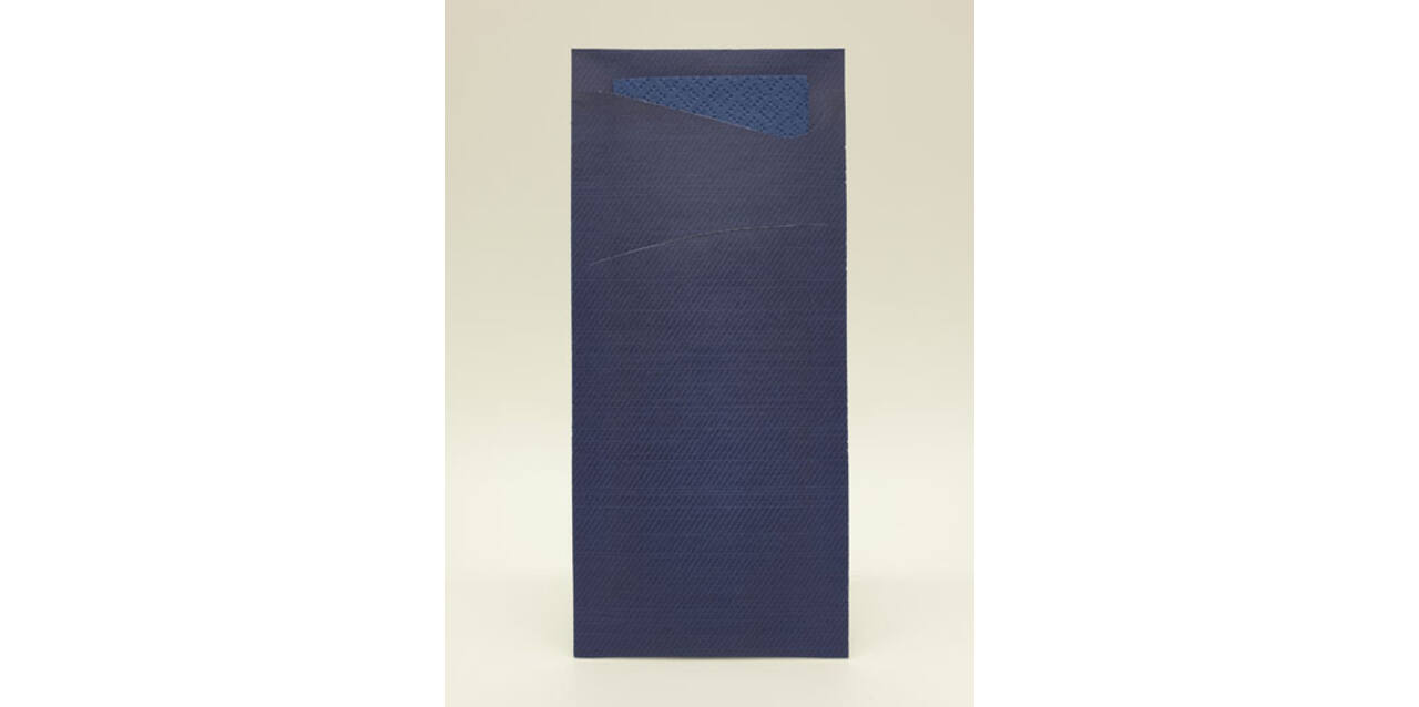 450055 - Sacchetto 8,5 x 19 cm donkerbl met servet donkerbl