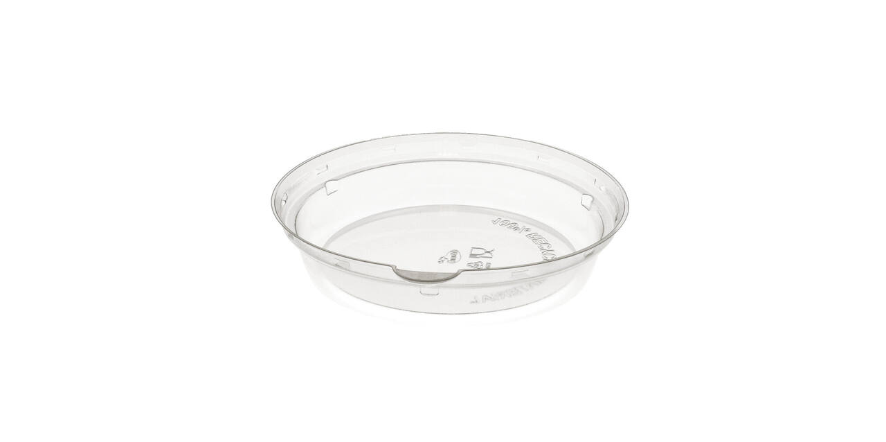 188060 - Deksel 100% rPET tbv Bowl Bagasse169211 - 170x170x35 mm transparantl