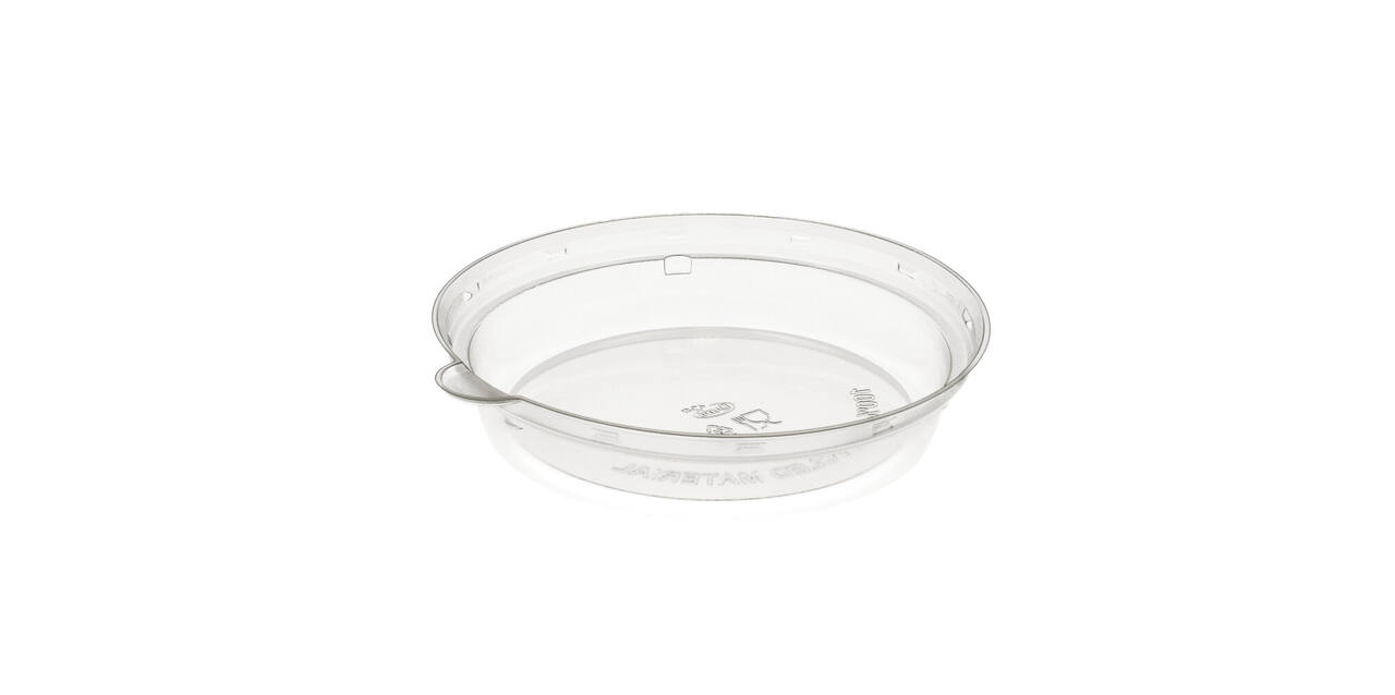 188060 - Deksel 100% rPET tbv Bowl Bagasse169211 - 170x170x35 mm transparantl